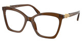 SWAROVSKI Eyeglasses SK2053F TRANSPARENT BROWN/1084