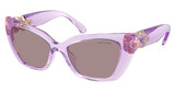 SWAROVSKI Eyeglasses SK6047 TRANSPARENT LILAC/1079LA