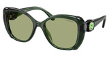 SWAROVSKI Eyeglasses SK6051U TRANSPARENT GREEN/104382