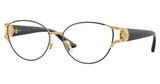 Versace Eyeglasses VE1309 GOLD MATTE BLACK/1436