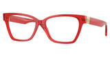 Versace Eyeglasses VE3382 TRANSPARENT RED/5280