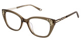 Jimmy Crystal New York Eyeglasses Gili Mocha/MOCHA