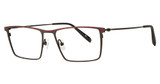 Konishi Eyeglasses KONISHI KS1708 Black/Crimson/C4