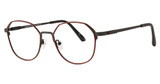 Konishi Eyeglasses KONISHI KS1704 Black/Burgundy/C3