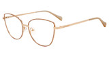 Lucky Brand Eyeglasses VLBD135 BEIGE GOLD