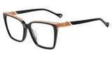 Yalea Eyeglasses VYA185 SHINY BLACK