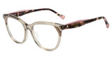 Yalea Eyeglasses VYA205 SHINY TRANSPARENT LIGHT BROWN