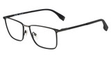 Police Eyeglasses VPLR64 SEMI MATTE BLACK WITH SHINY GUNMENTAL