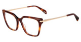 Police Eyeglasses VPLT04M SHINY DARK HAVANA