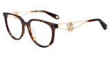 Roberto Cavalli Eyeglasses VRC148 SHINY BROWN YELLOW HAVANA