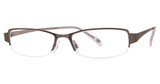 Daisy Fuentes Eyeglasses Daisy Fuentes Clarisa Satin Brown/186