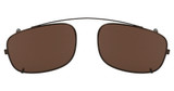 Flexon Eyeglasses FLEXON 610 CLIP-ON COFFEE 218/218