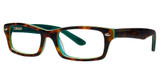 Fashiontabulous Eyeglasses 10x238 tortoise/teal