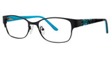 Genevieve Boutique Eyeglasses Harmony matte black/teal