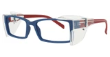 Hudson Optical Eyeglasses H3P Red White and Blue