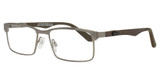 Art-Craft Eyeglasses USA Workforce 451AM Standard Pewter Front / Brown Temples/45193/37