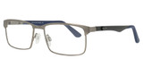 Art-Craft Eyeglasses USA Workforce 451AM Standard Pewter Front / Grey-Blue Temples/45193/61