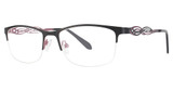 Genevieve Paris Design Eyeglasses Luxury matte black/mauve