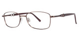 Modern Metals Eyeglasses Dramatic matte mocha