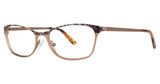 Genevieve Boutique Eyeglasses Decadent matte brown