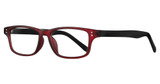 Chlogan Eyewear Eyeglasses Aura 1743 Red Black