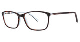 Via Spiga Eyeglasses Via Spiga Evangelina Tort/ Light Blue/550