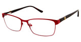 Nicole Miller Eyeglasses Carman Matte Burgundy/C03