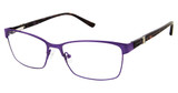 Nicole Miller Eyeglasses Carman Matte Purple/C02
