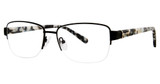 Genevieve Paris Design Eyeglasses Gabriella matte black/grey marble