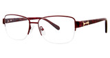 Genevieve Paris Design Eyeglasses Gabriella matte burgundy/wine
