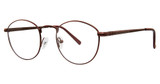 Modern Metals Eyeglasses Around Brown