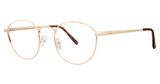 Modern Metals Eyeglasses Around Gold
