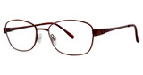 Modern Metals Eyeglasses Create burgundy