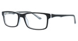 Michael Ryen Eyeglasses MR-284 Black/Crystal/1