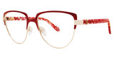 Leon Max Eyeglasses Leon Max 4068 Red/Gold/86