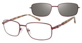 REVOLUTION Eyeglasses MONETT BURGUNDY/BUR