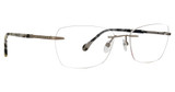 Totally Rimless Eyeglasses Halo(300) Gunmetal/GUNM