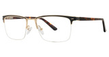 Deja Vu Eyeglasses 9026 Golden Brown
