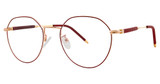 Genevieve Boutique Eyeglasses Cassidy matte burgundy/gold