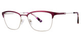 Genevieve Paris Design Eyeglasses Stellar matte plum/silver