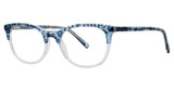 Fashiontabulous Eyeglasses 10x254 blue/crystal