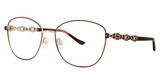 Sophia Loren Eyeglasses SL Beau Rivage 90 Burgundy/Gold/77