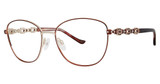 Sophia Loren Eyeglasses SL Beau Rivage 90 Cognac/Gold/168
