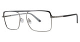 Randy Jackson Eyeglasses Randy Jackson 1105 Matte Blk/Gun/16