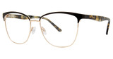 Via Spiga Eyeglasses Via Spiga Santina Black/Gold/500