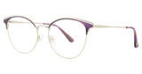 Scott & Zelda Eyeglasses 7452 MATT PURPLE/SILVER