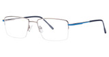 Elan Collection Eyeglasses 3722 Gunmetal/Blue