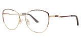 Avalon Collection Eyeglasses 5082 Burgundy/Gold