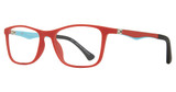 Global Optique Eyeglasses JR49 RED/TEAL