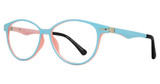 Global Optique Eyeglasses JR50 TEAL/PINK